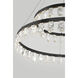 Artic Glacier LED 49.25 inch Coal Chandelier Ceiling Light